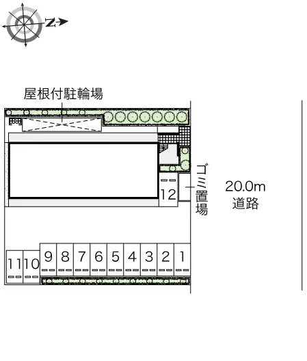 ★手数料０円★青梅市野上町４丁目　月極駐車場（LP）